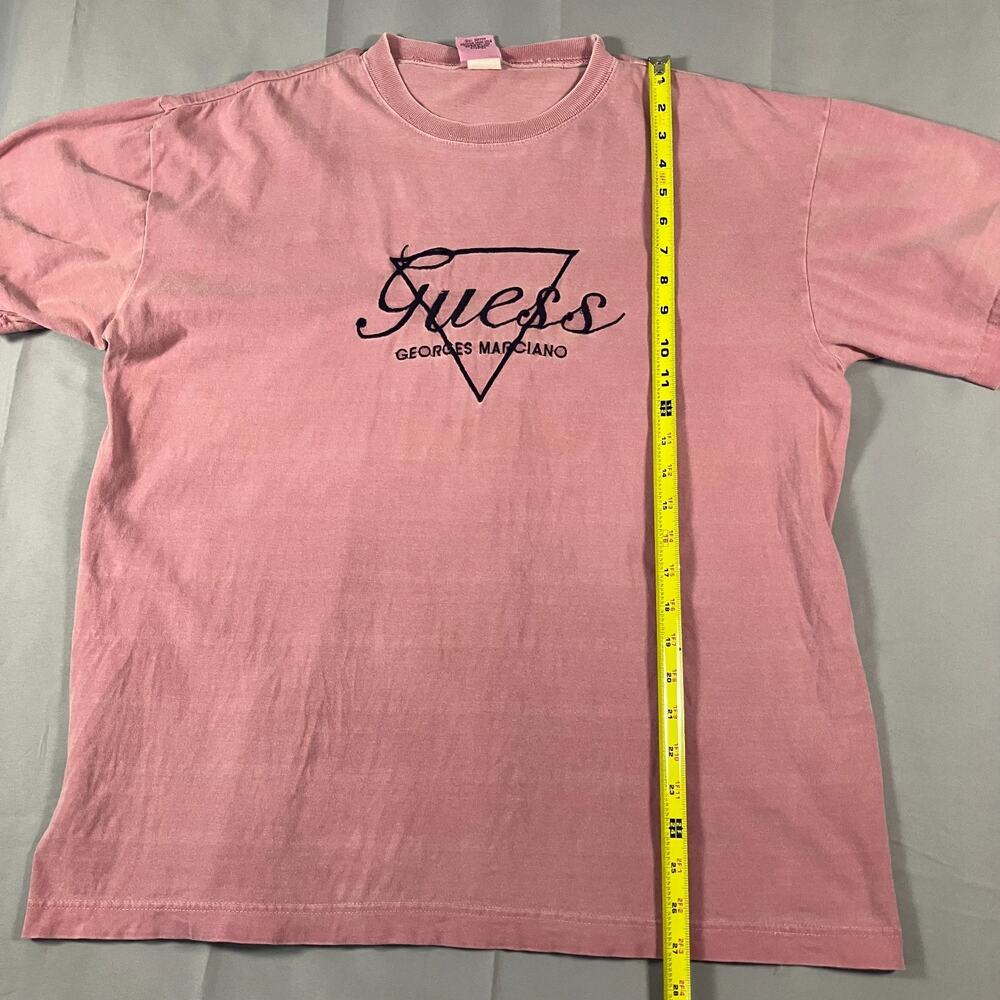 Guess by Georges Marciano Pink Logo T-Shirt One Size Costa Rica Fits like‎ XL - Picture 6 of 13
